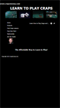 Mobile Screenshot of crapsmoney.com